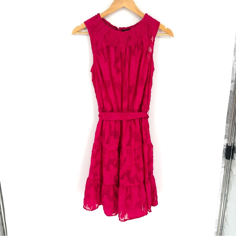 Simply Vera Vera Wang Smocked Neck Day Dress, Pink, Medium - Picture 4 of 13